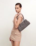 JWPE - Solenne Faux Suede East-West Shoulder Bag - Taupe