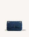 JWPE - Tina Quilted Chain Crossbody - Blue Denim