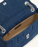 JWPE - Tina Quilted Chain Crossbody - Blue Denim
