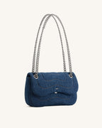JWPE - Tina Quilted Chain Crossbody - Blue Denim