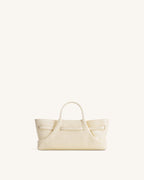 JWPE - Maeve Dachshund Metal Charm Tote Bag - Ivory Croc