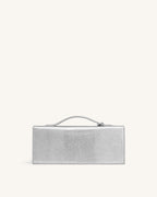 JWPE - Celeste Envelope Top Handle Bag - Silver Lizard Texture