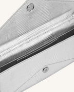 JWPE - Celeste Envelope Top Handle Bag - Silver Lizard Texture