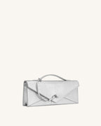 JWPE - Celeste Envelope Top Handle Bag - Silver Lizard Texture