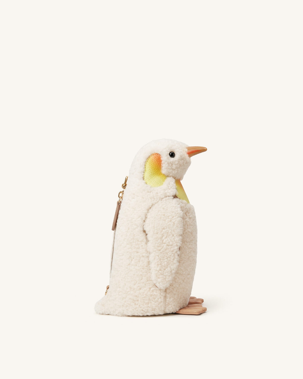 JWPE - Pia Penguin Faux Fur Crossbody Bag - Off White