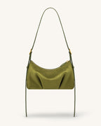 JWPE - Loriette Faux Suede Crossbody Bag - Olive Green