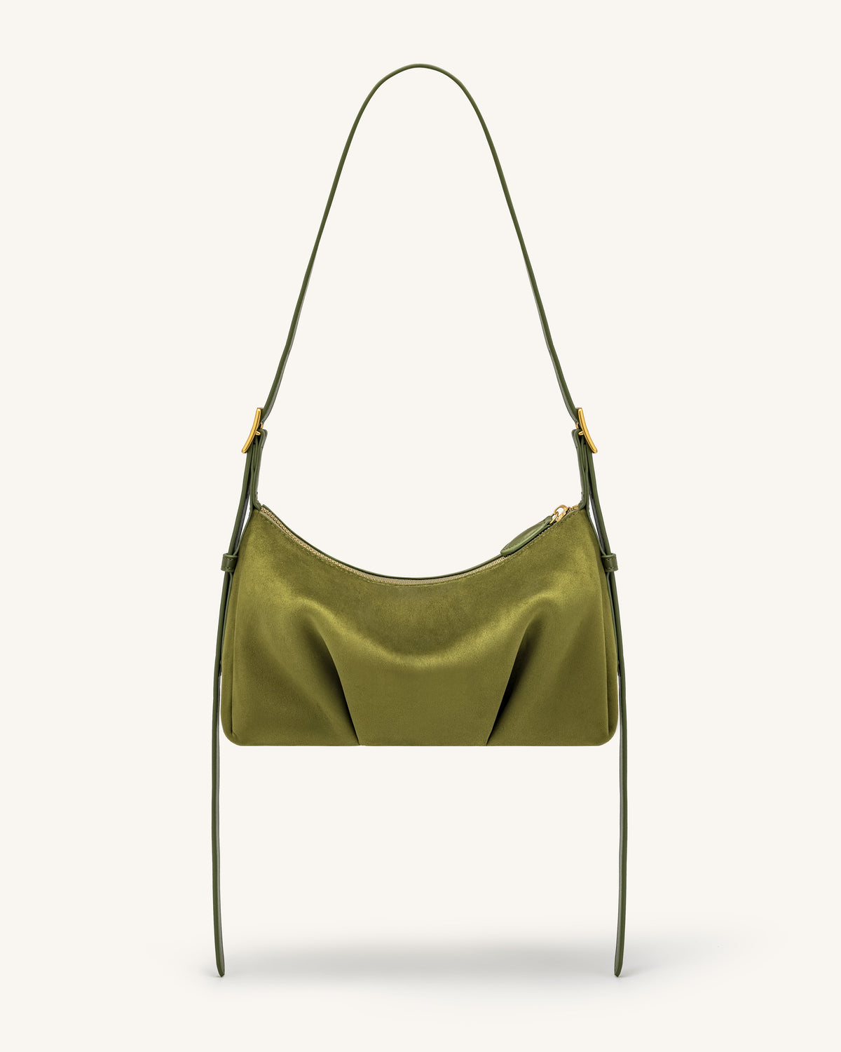 JWPE - Loriette Faux Suede Crossbody Bag - Olive Green