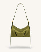 JWPE - Loriette Faux Suede Crossbody Bag - Olive Green