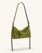 JWPE - Loriette Faux Suede Crossbody Bag - Olive Green