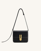JWPE - Evania Lock Pebbled Shoulder Bag - Black