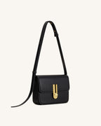 JWPE - Evania Lock Pebbled Shoulder Bag - Black