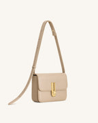JWPE - Evania Lock Pebbled Shoulder Bag - Khaki