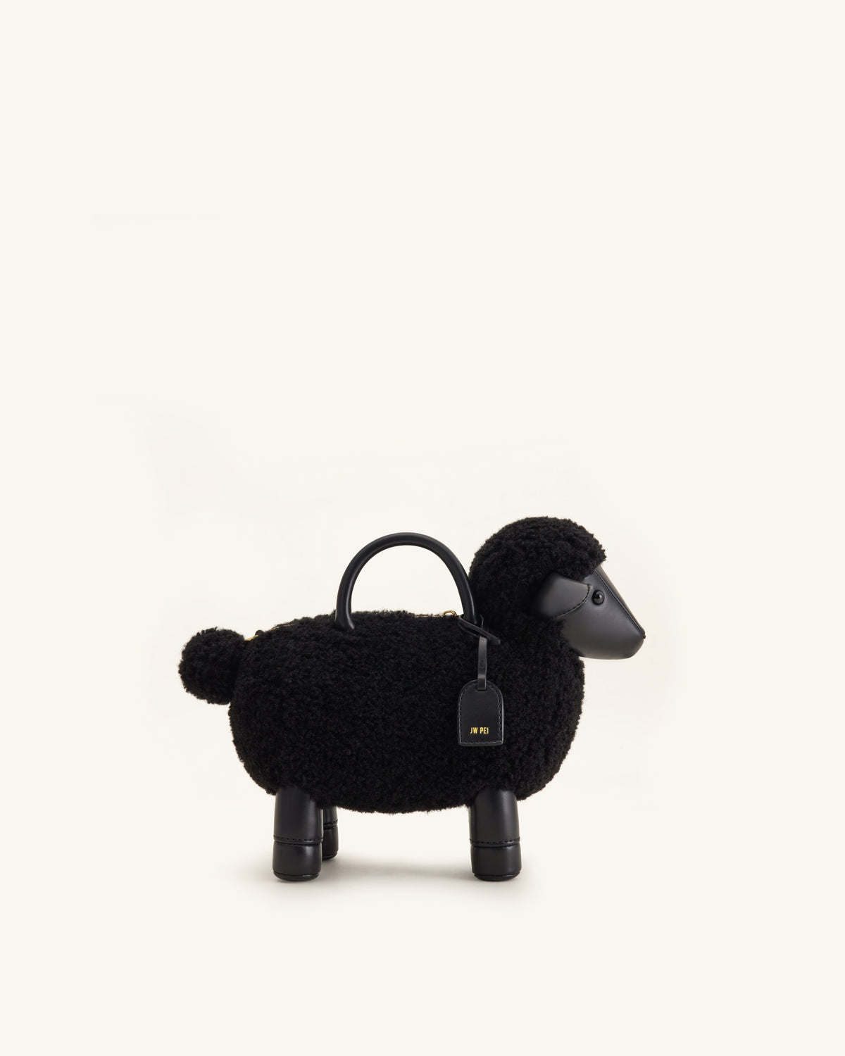 JWPE - Luna Sheep Top Handle Bag - Black