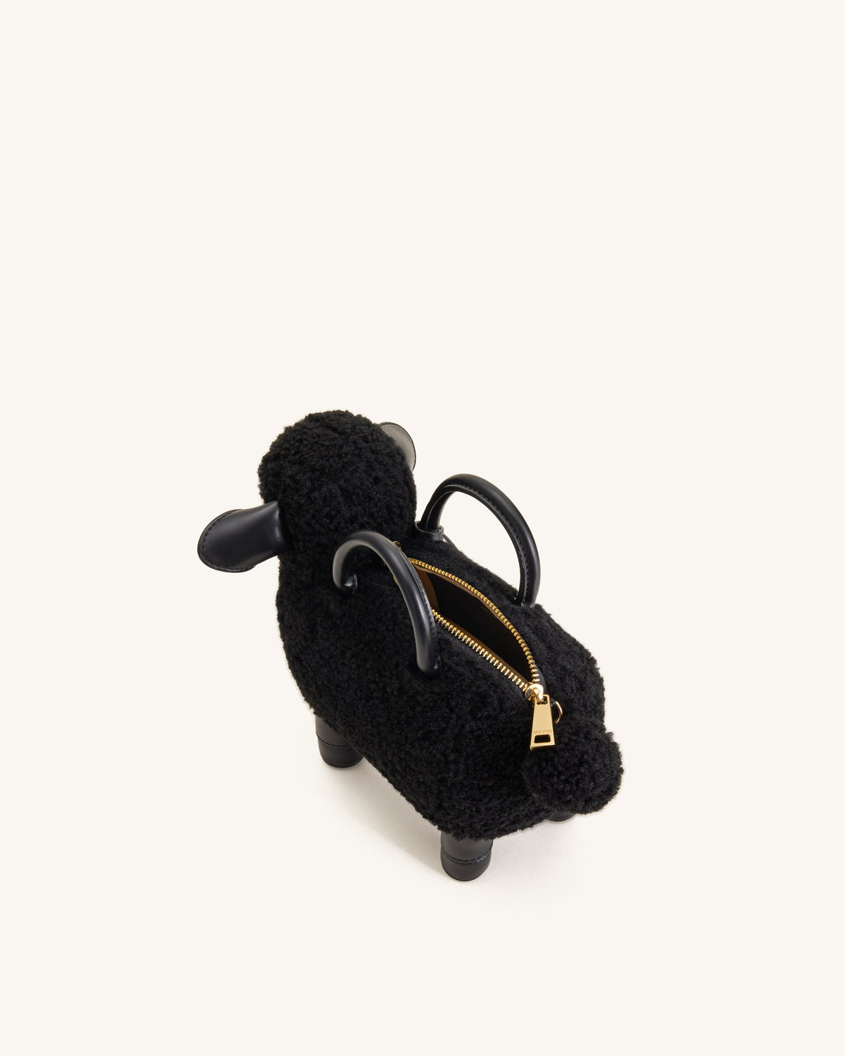 JWPE - Luna Sheep Top Handle Bag - Black
