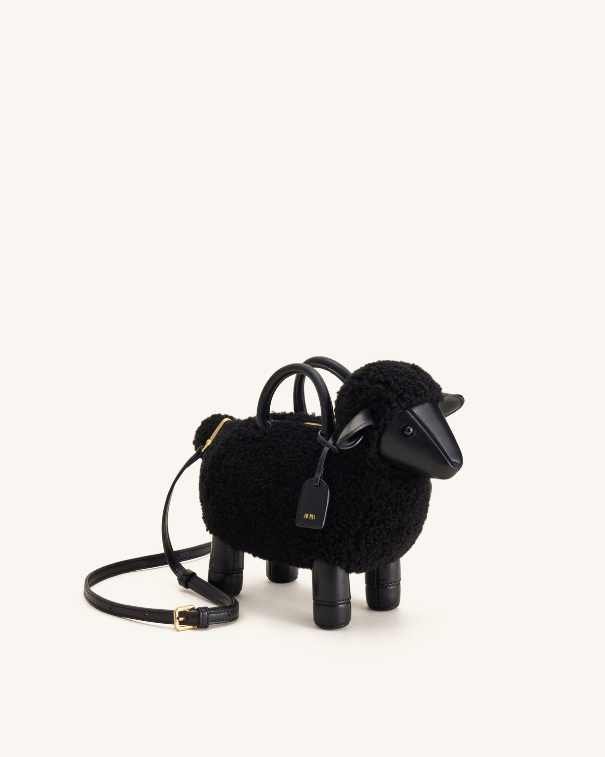 JWPE - Luna Sheep Top Handle Bag - Black