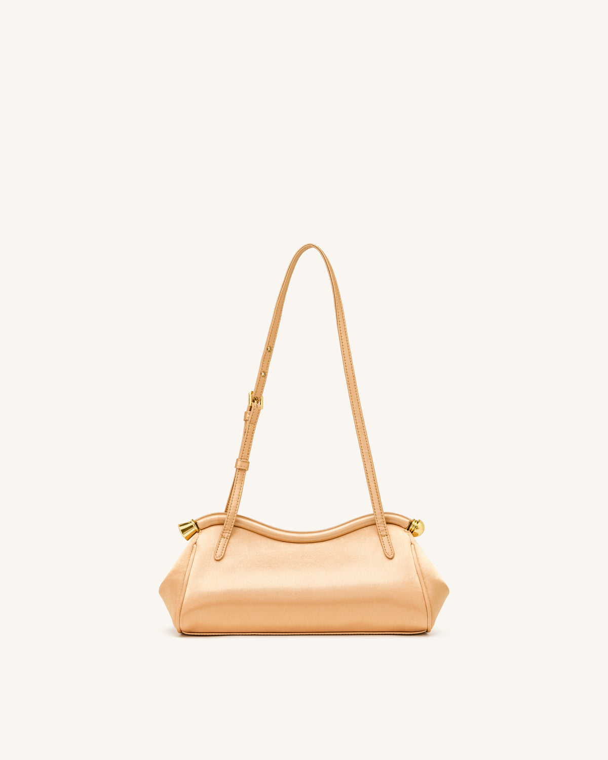 JWPE - Naomi Satin Curved Shoulder Bag - Champagne Gold