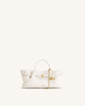JWPE - Maeve Dachshund Metal Charm Tote Bag - White