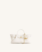 JWPE - Maeve Dachshund Metal Charm Tote Bag - White