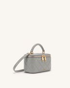 JWPE - Virella Quilted Vanity Top Handle Bag - Gray
