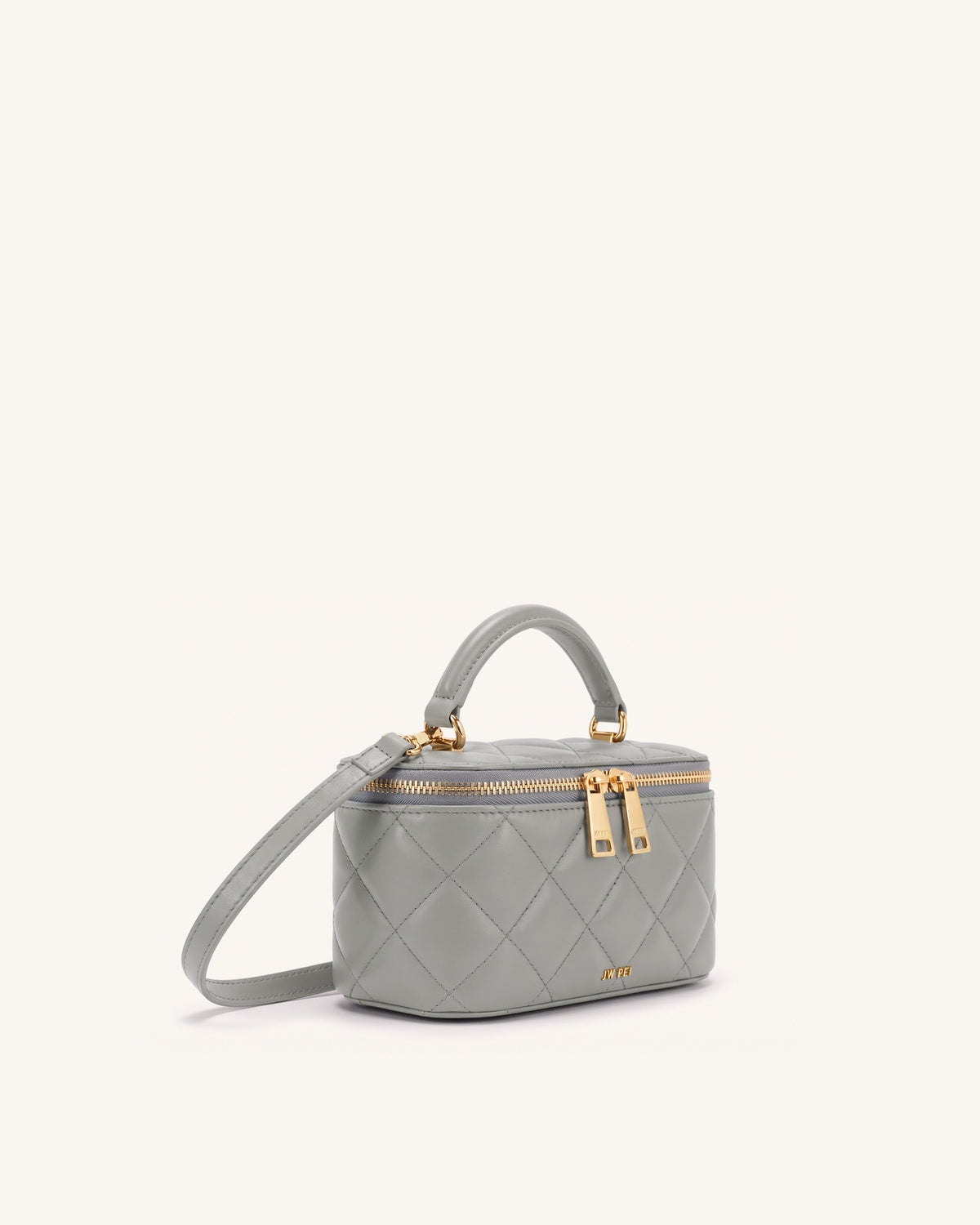 JWPE - Virella Quilted Vanity Top Handle Bag - Gray