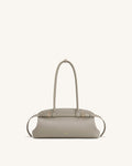 JWPE - Arden Pebbled Belt Detail East-West Shoulder Bag - Taupe