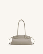 JWPE - Arden Pebbled Belt Detail East-West Shoulder Bag - Taupe