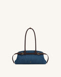 JWPE - Arden Belt Detail East-West Shoulder Bag - Blue Denim
