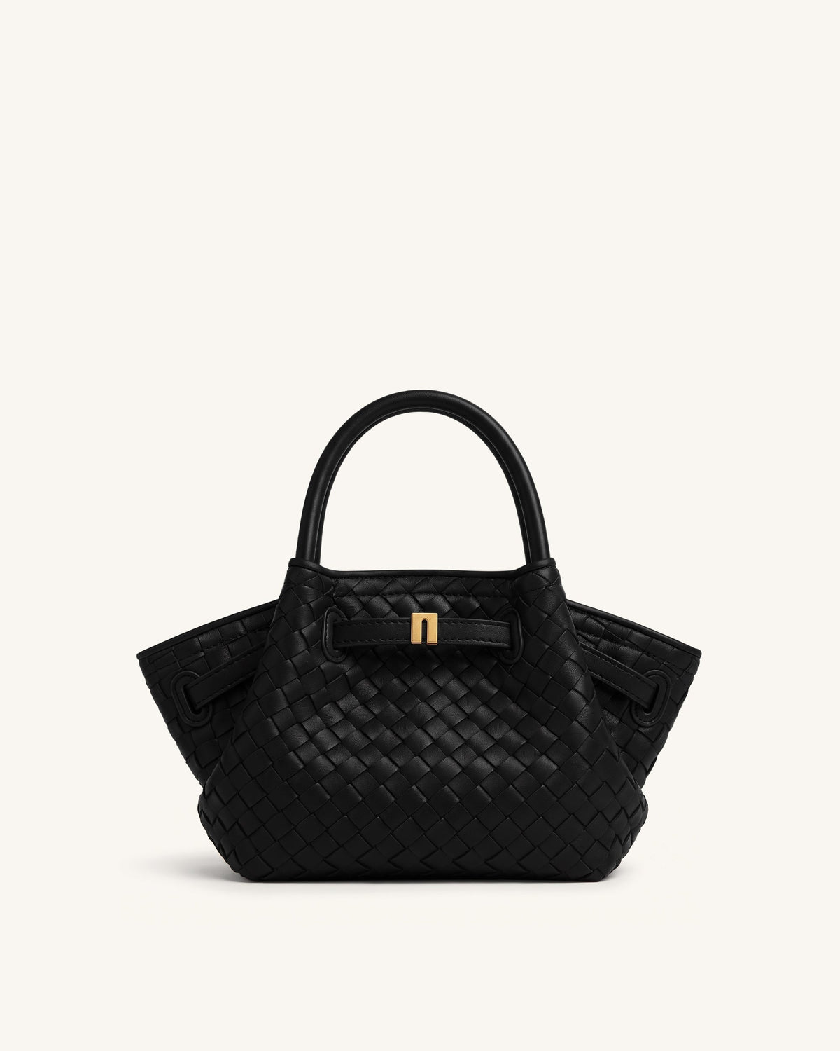 JWPE - Hana Mini Weave Tote Bag - Black