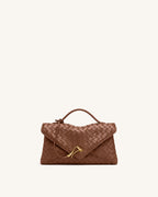 JWPE - Celeste Woven Envelope Bag - Brown