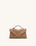 JWPE - Celeste Woven Envelope Bag - Mocha Brown