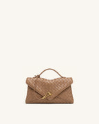 JWPE - Celeste Woven Envelope Bag - Mocha Brown