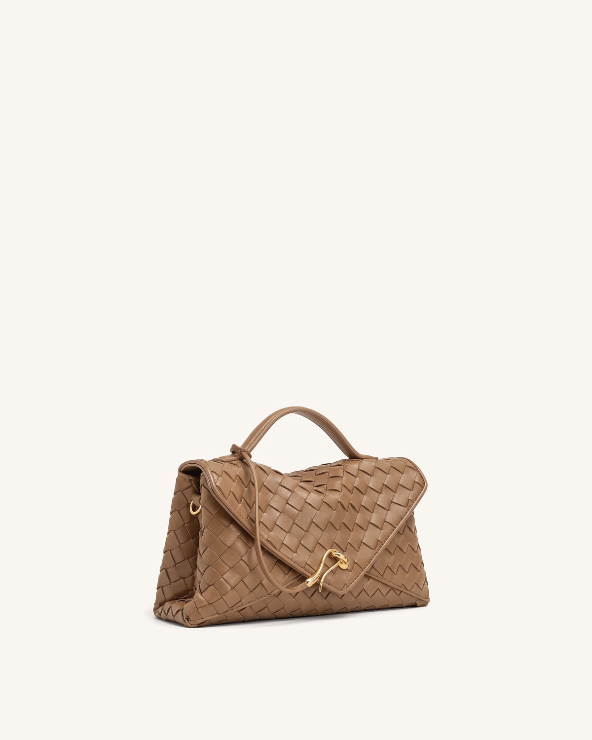 JWPE - Celeste Woven Envelope Bag - Mocha Brown