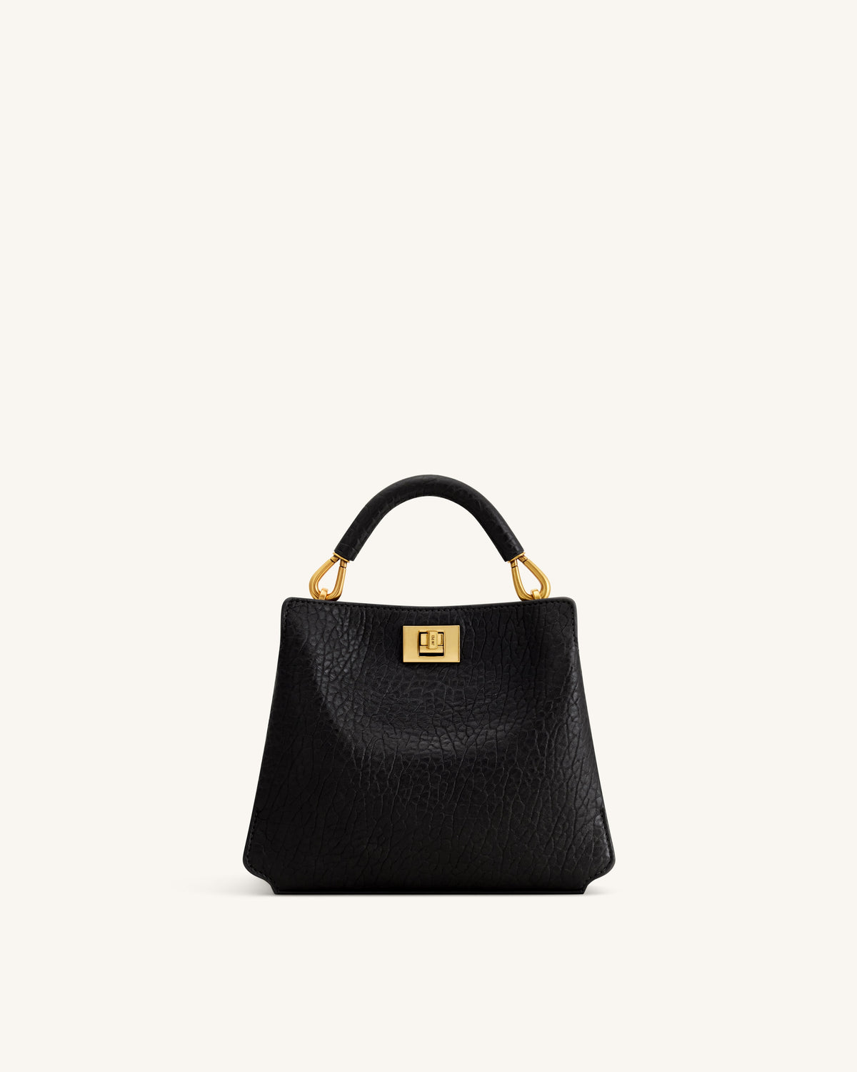 JWPE - Lucia Elephant-Effect Top Handle Bag - Black