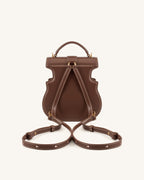 JWPE - Violin Shape Top Handle Bag - Dark Brown