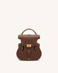 JWPE - Violin Shape Top Handle Bag - Dark Brown