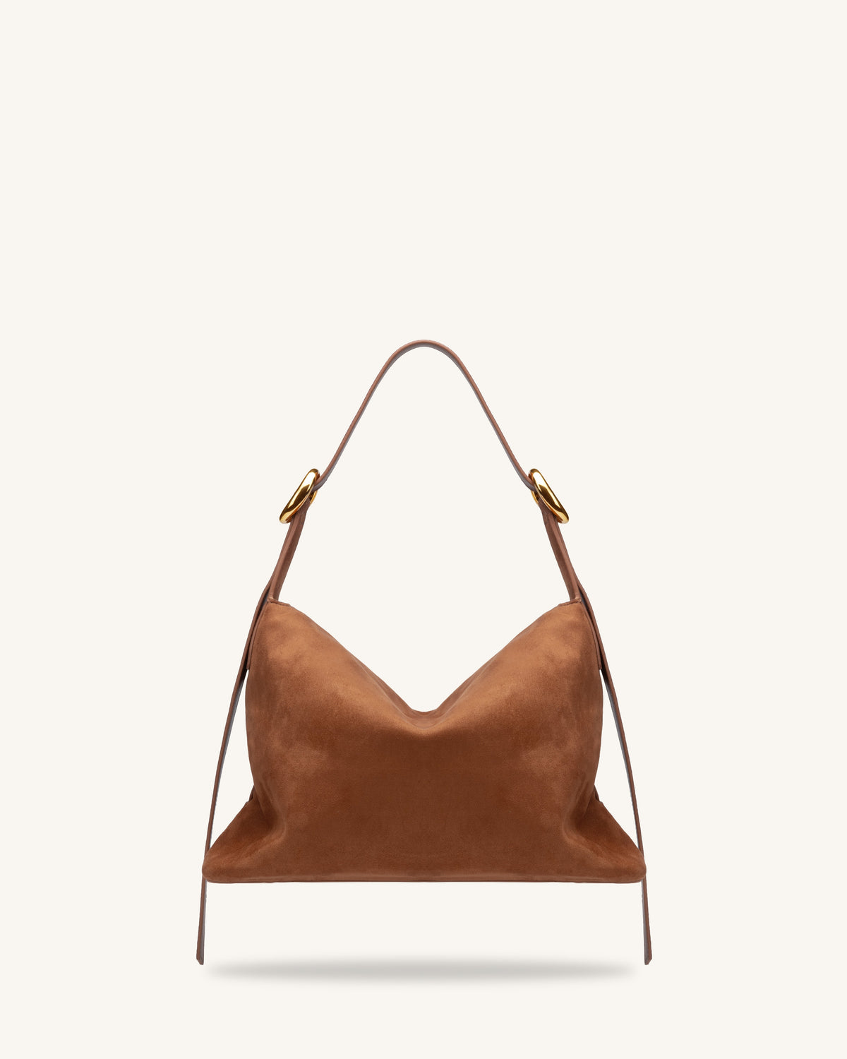 JWPE - Sienna Faux Suede Hobo Bag - Brown