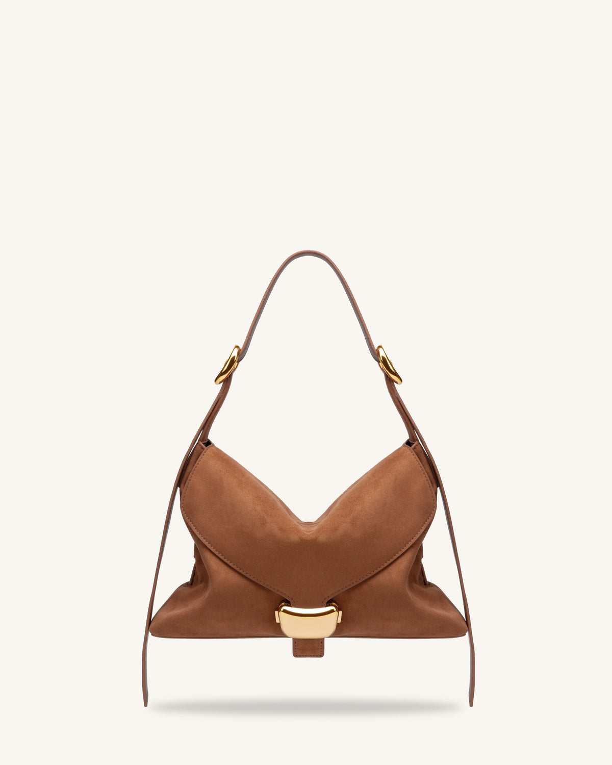 JWPE - Sienna Faux Suede Hobo Bag - Brown