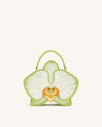 JWPE - Flora Orchid Shaped Top Handle Bag - Light Green