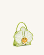 JWPE - Flora Orchid Shaped Top Handle Bag - Light Green