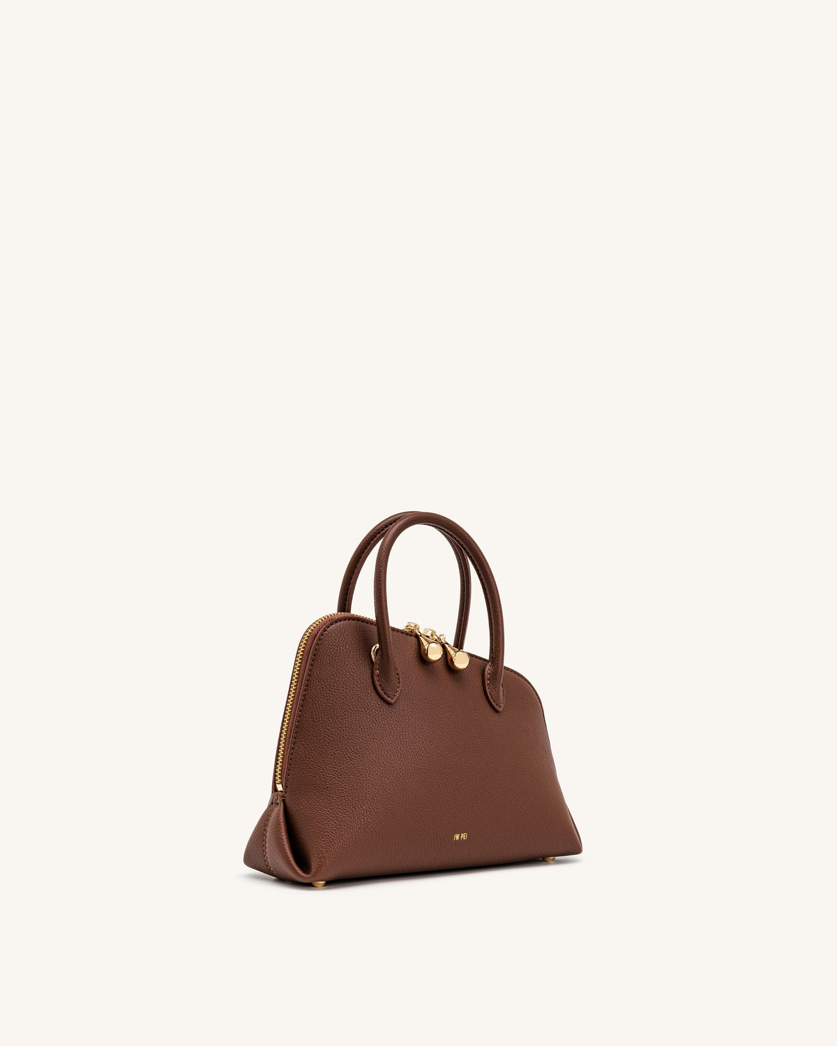JWPE - Nerina Pebbled Dome Top Handle Bag - Brown
