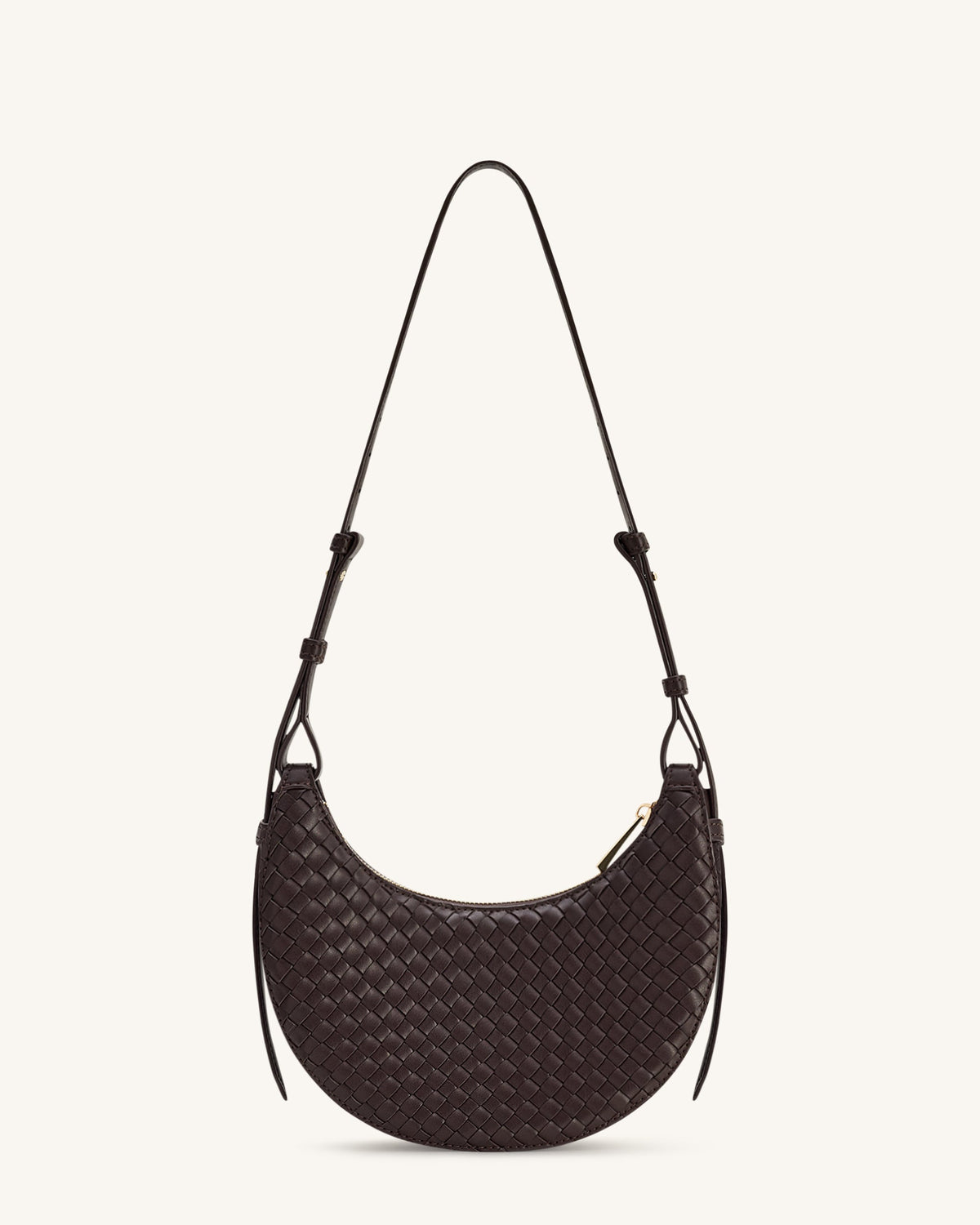 JWPE - Sharon Woven Crossbody Bag - Coffee Brown