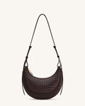 JWPE - Sharon Woven Crossbody Bag - Coffee Brown