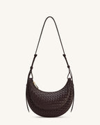 JWPE - Sharon Woven Crossbody Bag - Coffee Brown