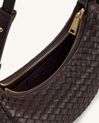 JWPE - Sharon Woven Crossbody Bag - Coffee Brown
