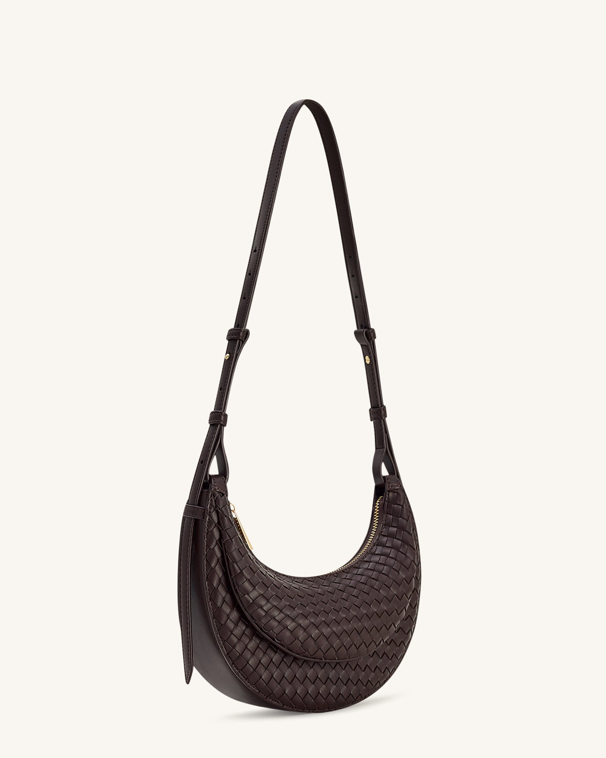 JWPE - Sharon Woven Crossbody Bag - Coffee Brown