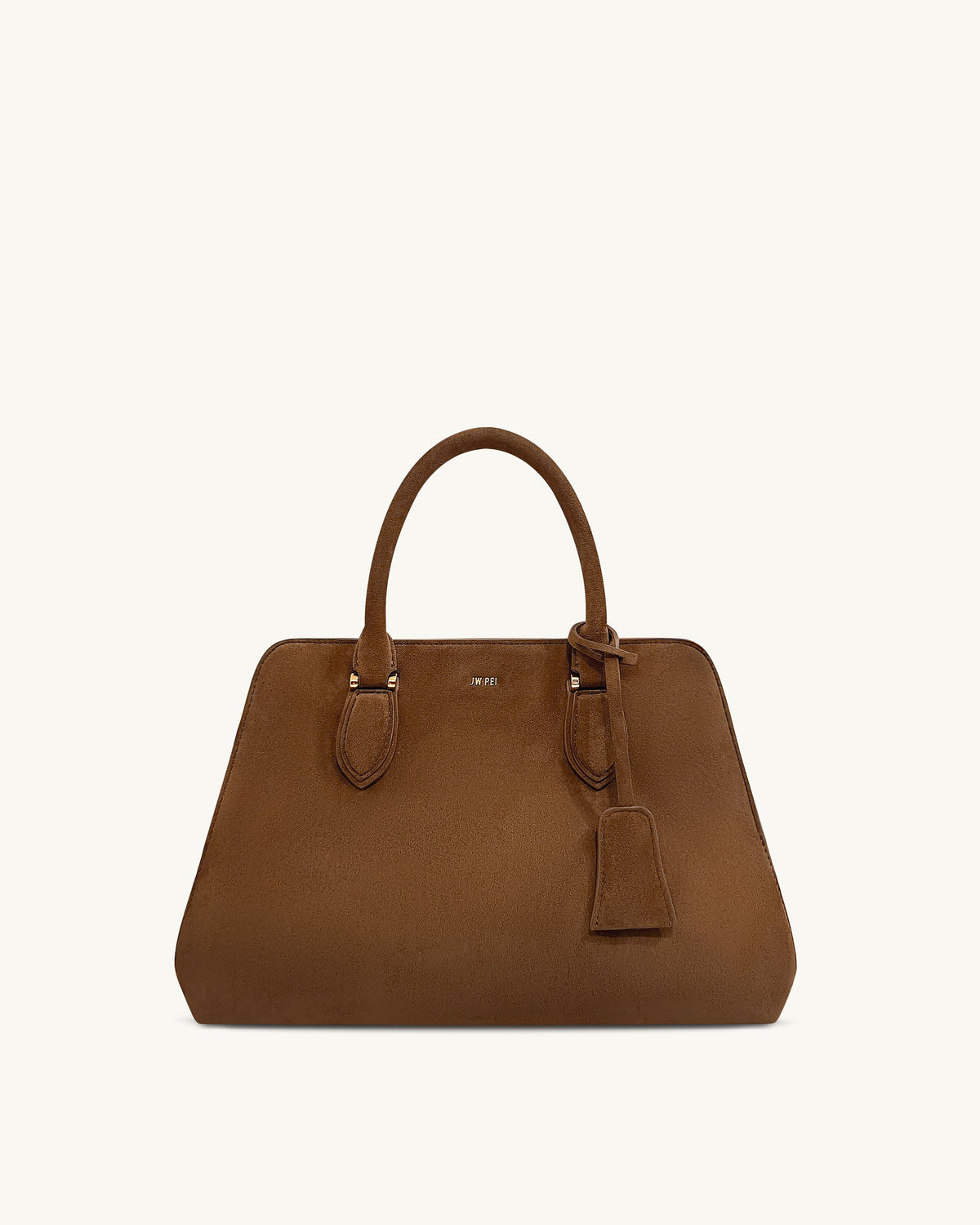 JWPE - Lara Faux Suede Tote Bag - Brown