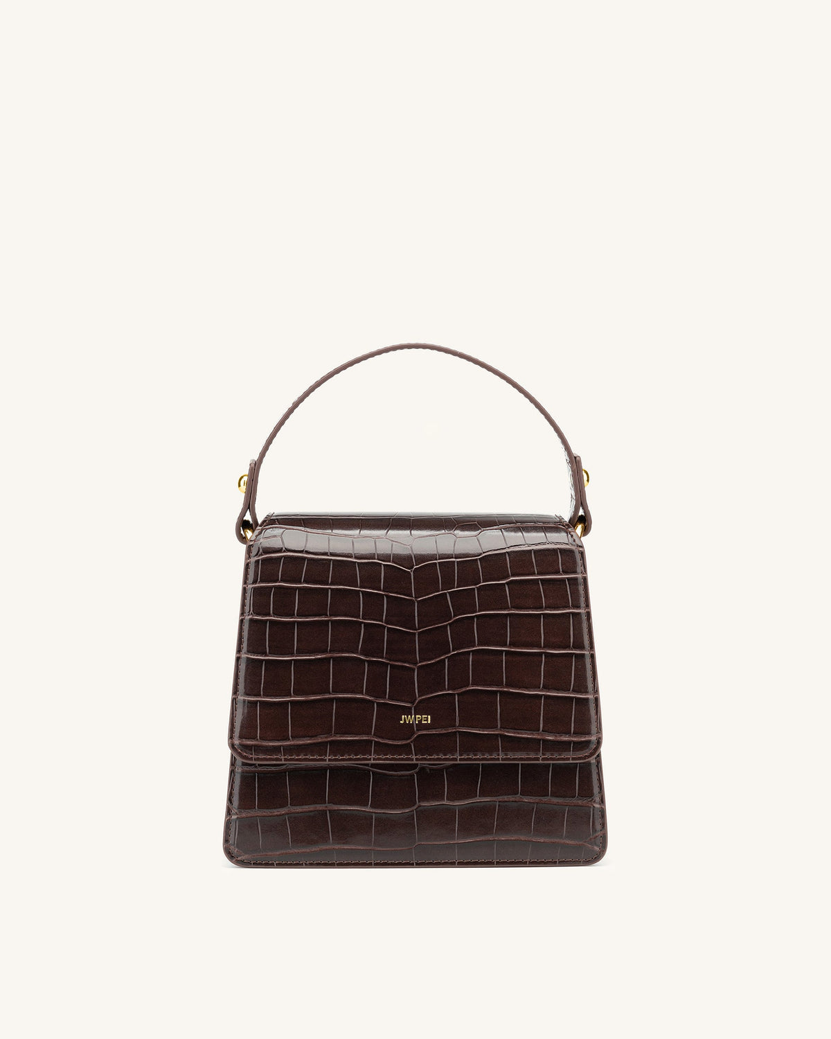 JWPE - The Fae Top Handle Bag - Nutella Croc