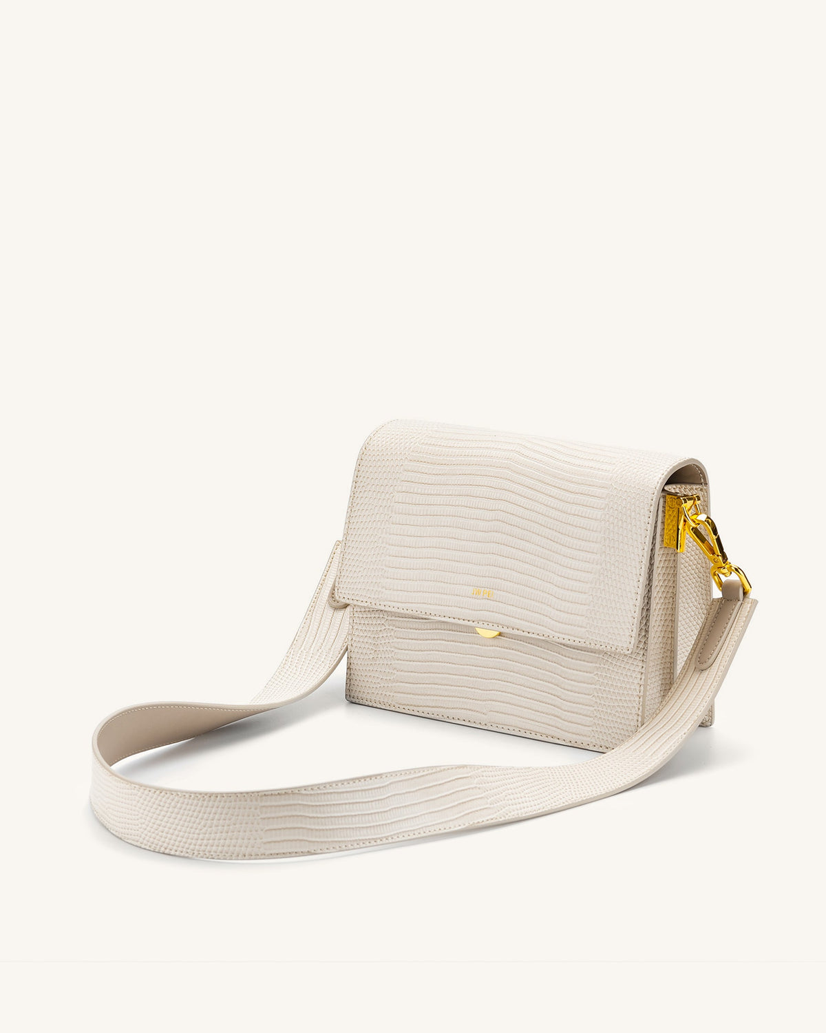 JWPE - Mini Flap Bag - Ivory Lizard