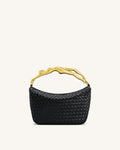 JWPE - Jenny Woven Human-shaped Handle Handbag - Black