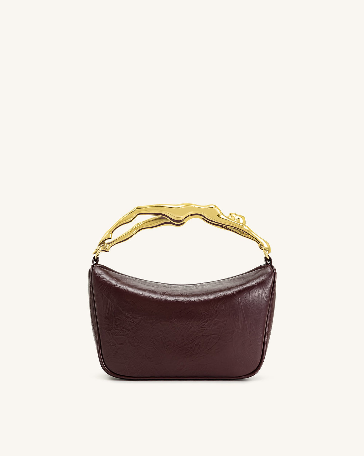 JWPE - Jenny Human-shaped Handle Handbag - Deep Burgundy